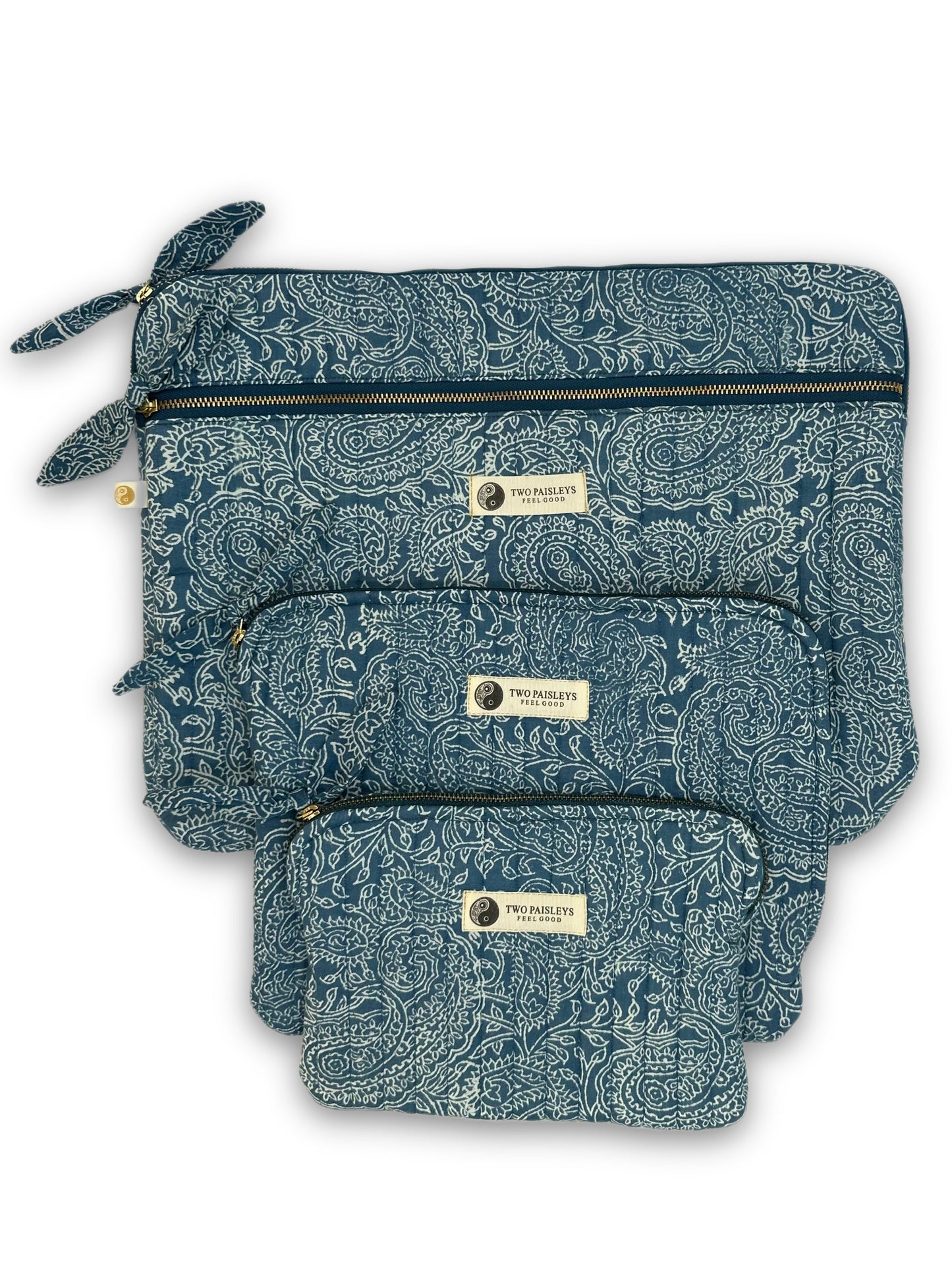 Indigo Paisley Quilted Kindle eBook Reader Cover