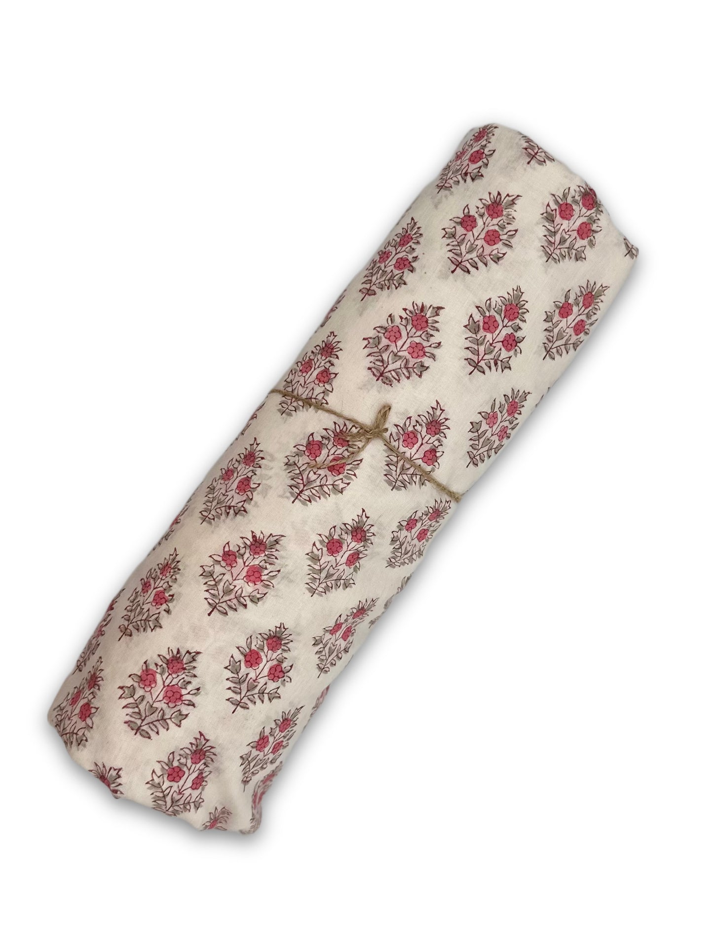 Vintage Floral Cotton Blockprint Fabric