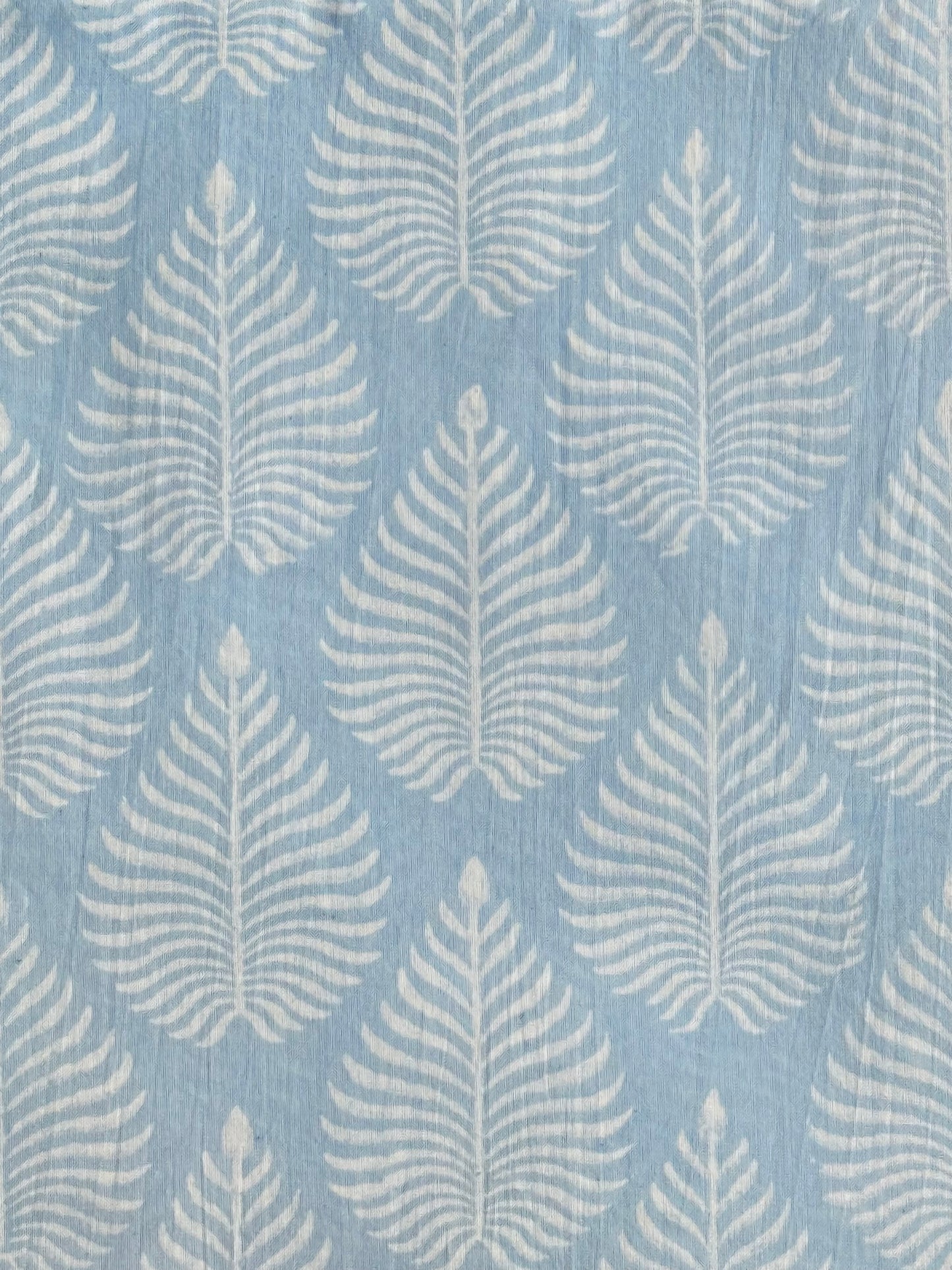 Cloud Fern - BlockPrinted Sewing Craft Cotton Fabric
