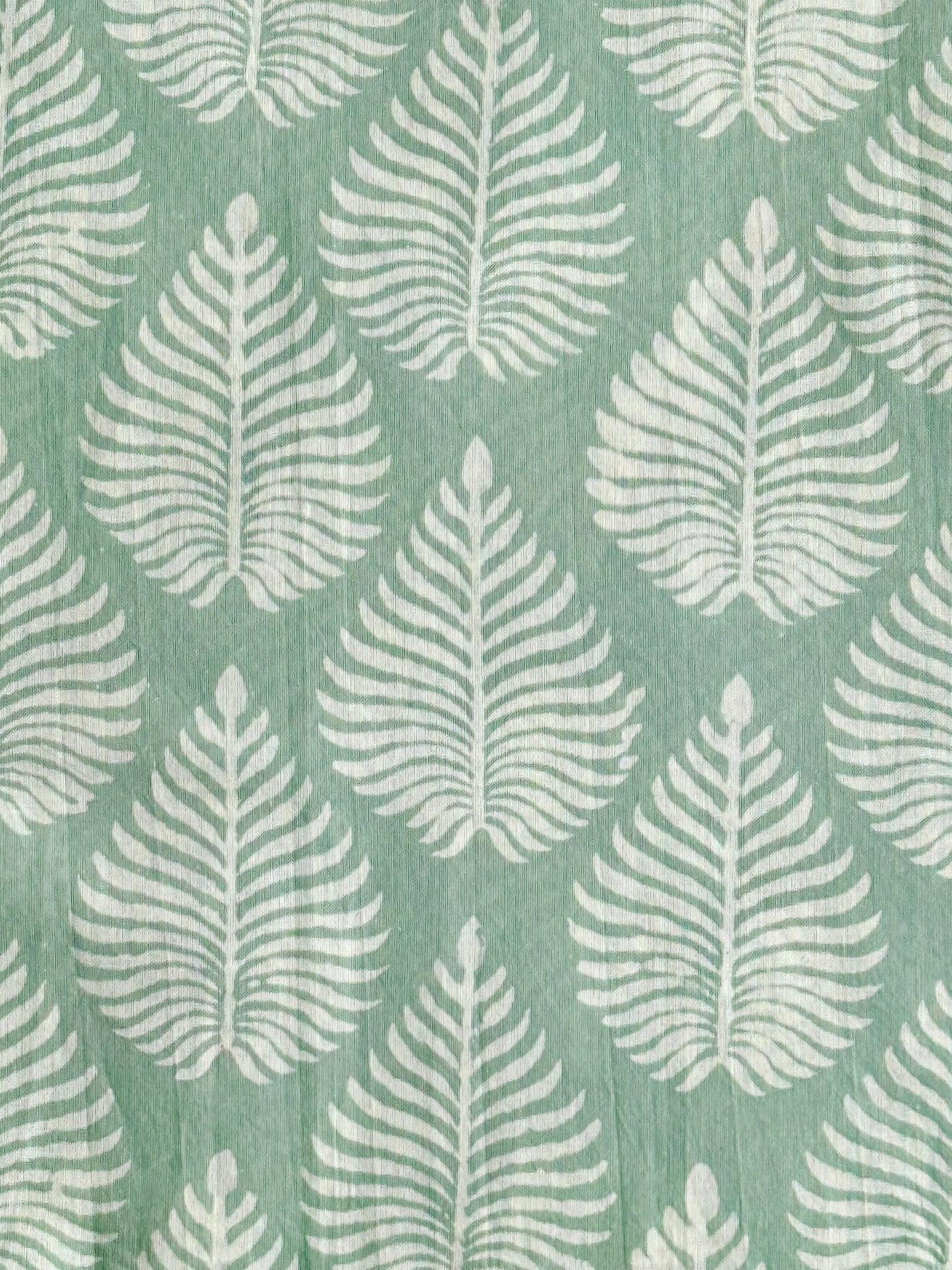 Cloud Fern - BlockPrinted Sewing Craft Cotton Fabric