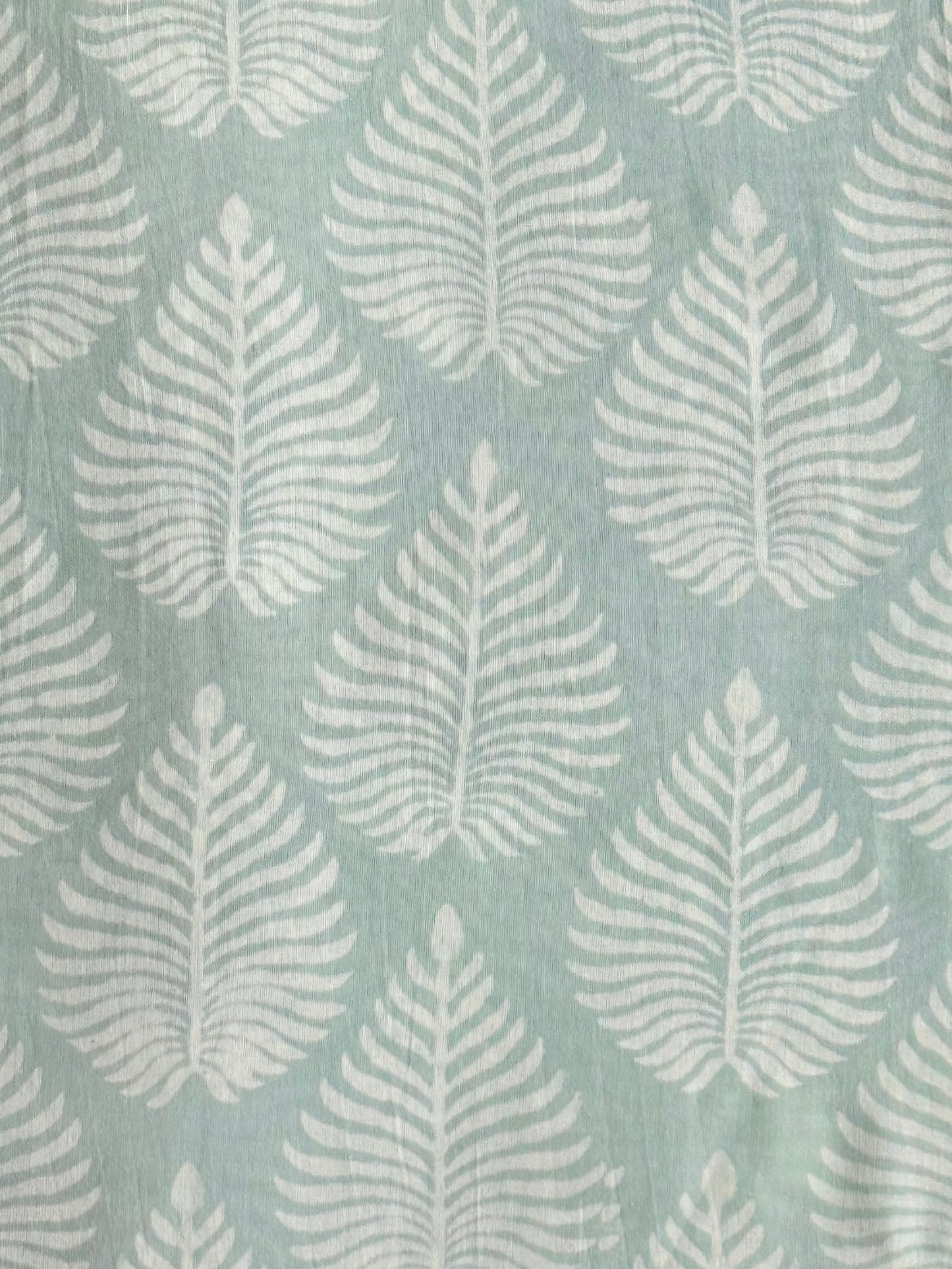 Cloud Fern - BlockPrinted Sewing Craft Cotton Fabric