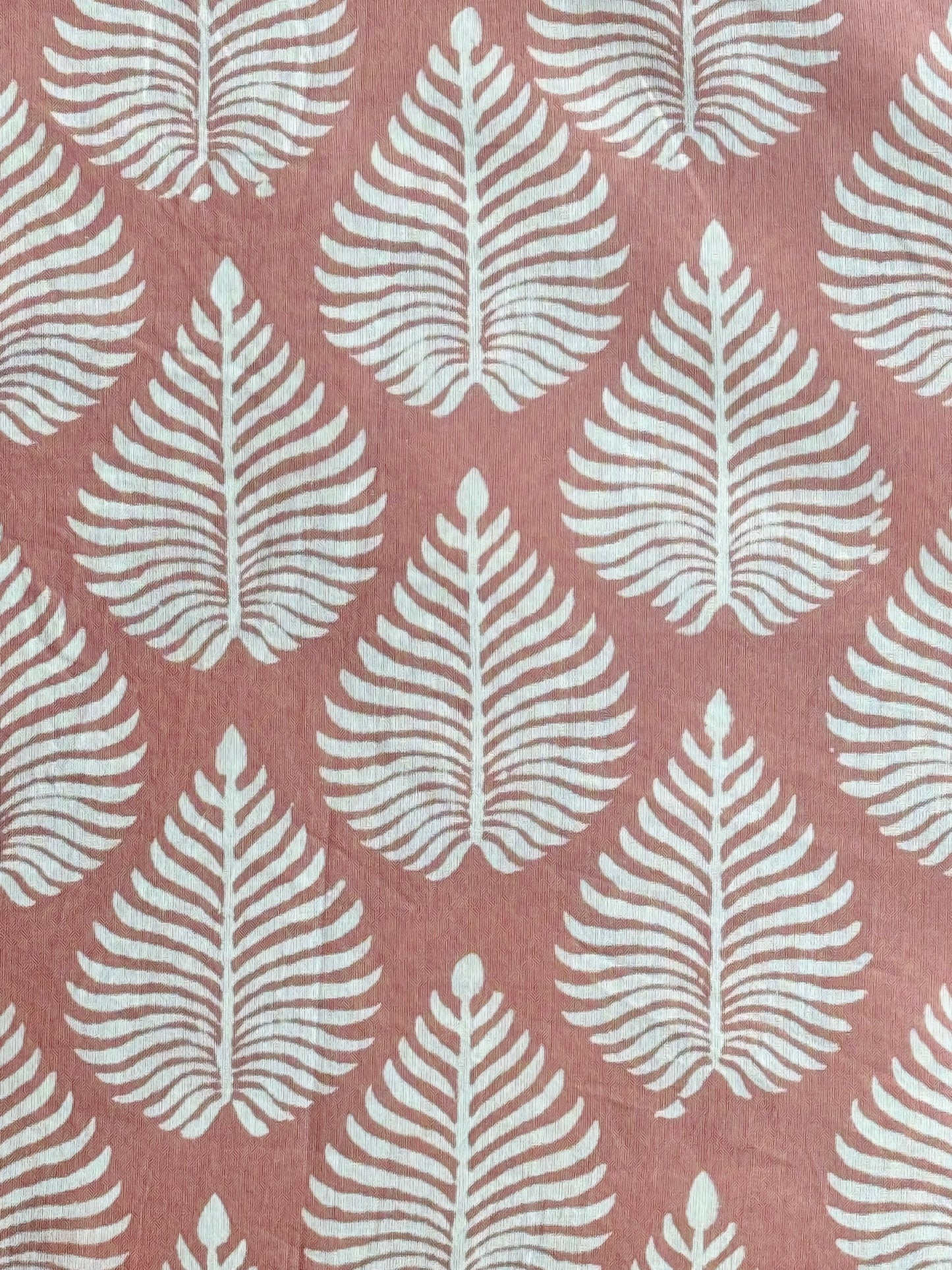 Cloud Fern - BlockPrinted Sewing Craft Cotton Fabric