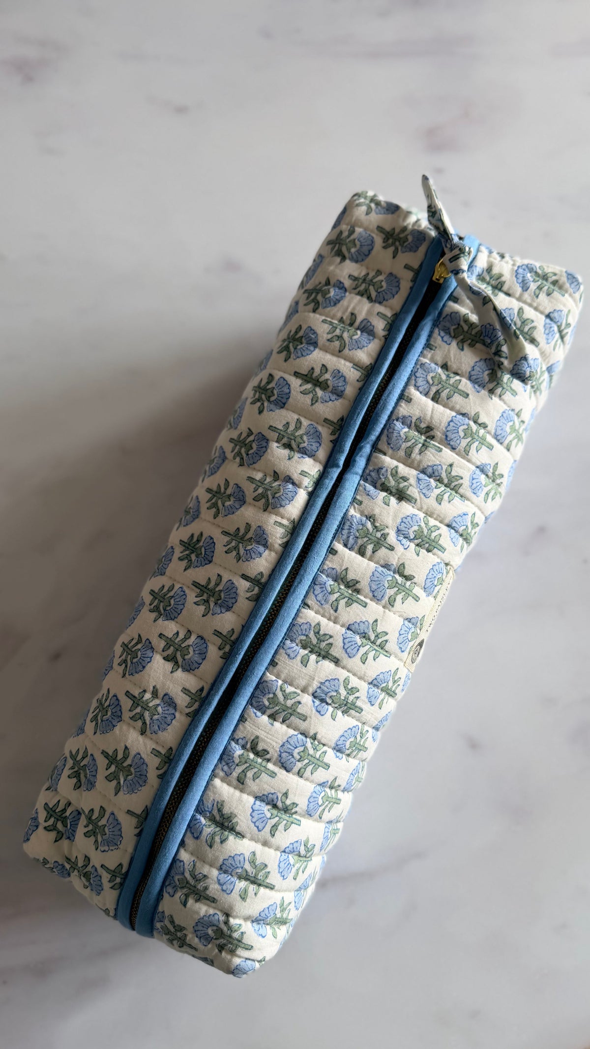 Blue Blossom Hair Tool Organiser Bag