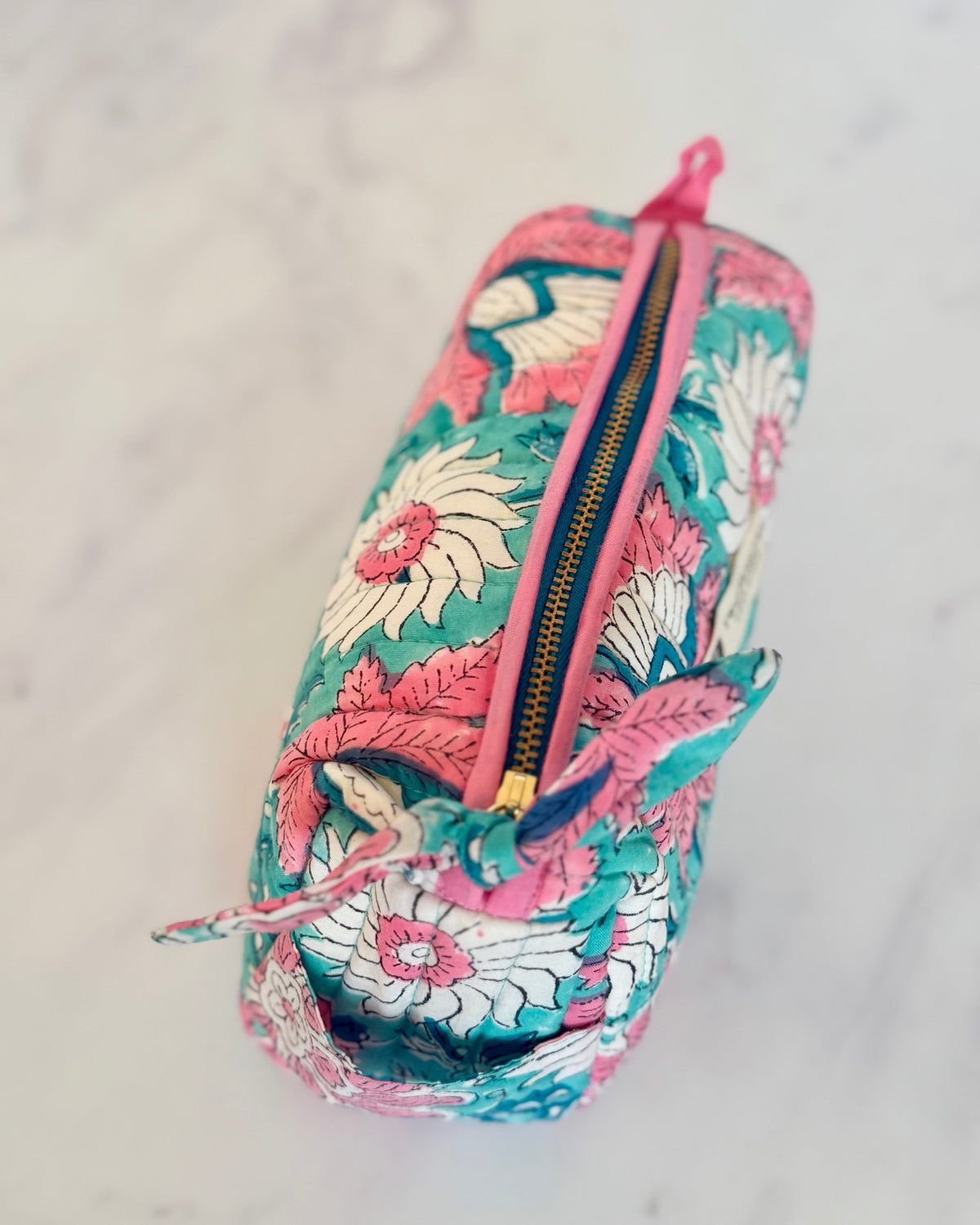 Topshot of the Garden Of Eden Makeup Bag