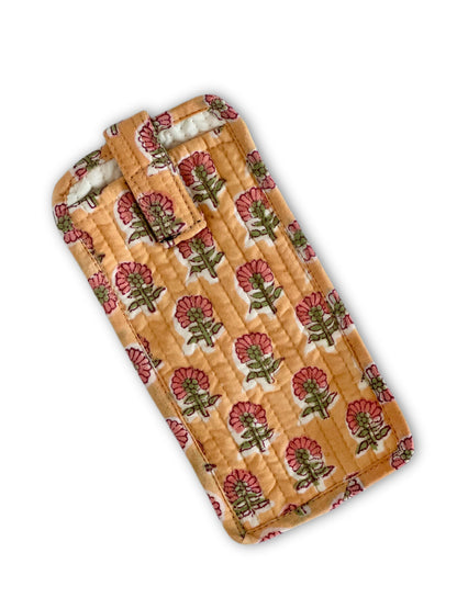 Pink Daisy Glasses Soft Case Pouch