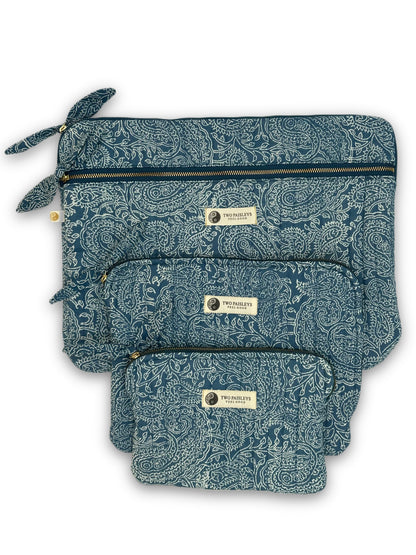 Indigo Paisley Quilted iPad Tablet Cover