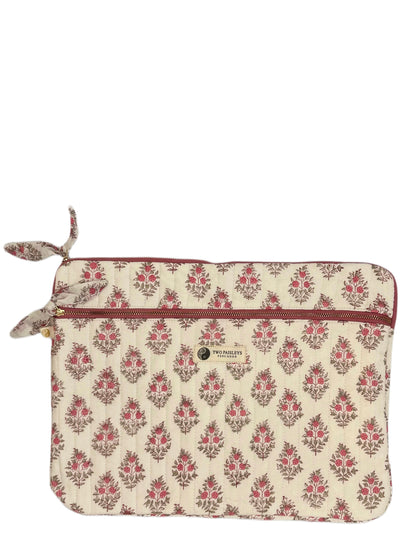 Vintage Floral MacBook Quilted Laptop Sleeve