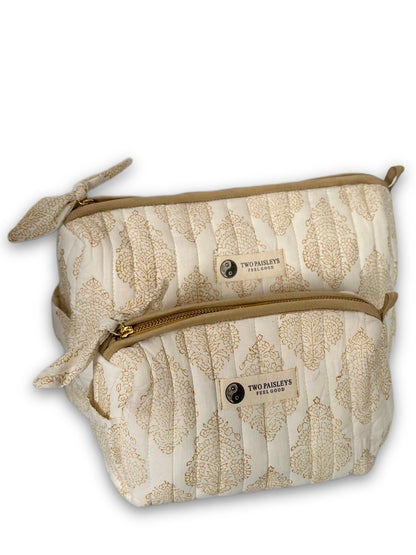 Henna Tattoo Quilted Wash Bag