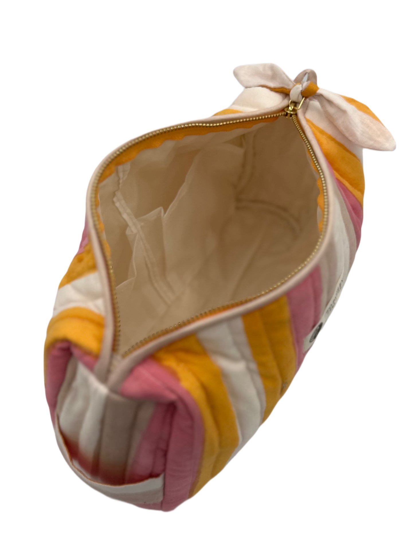 Ice Cream Striped Cosmetic Bag