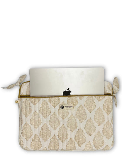 Henna Tattoo MacBook Quilted Laptop Sleeve