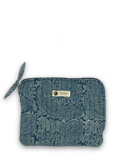 Indigo Paisley Quilted iPad Tablet Cover