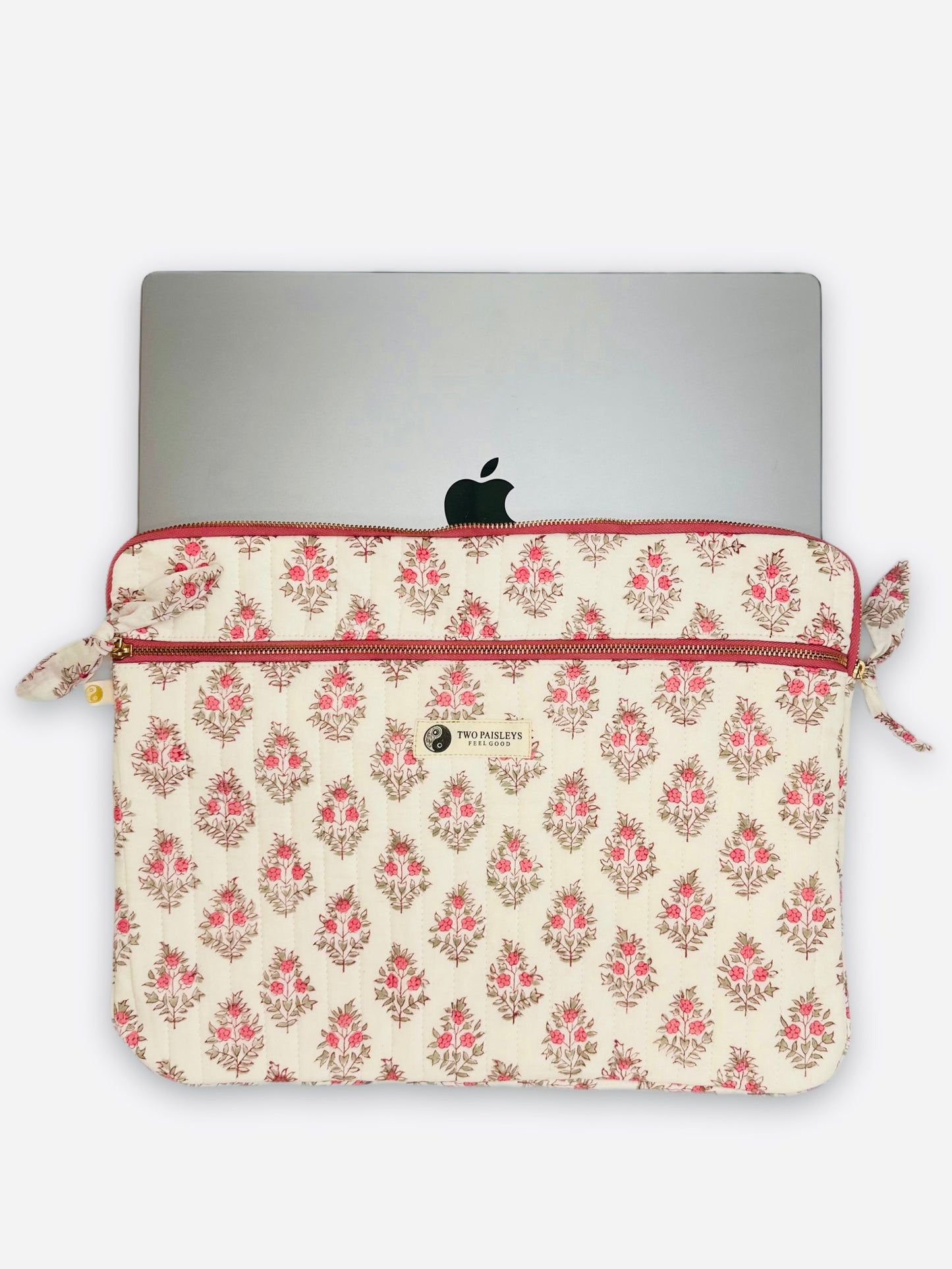 Vintage Floral MacBook Quilted Laptop Sleeve