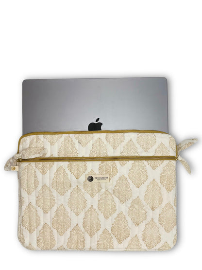 Henna Tattoo MacBook Quilted Laptop Sleeve