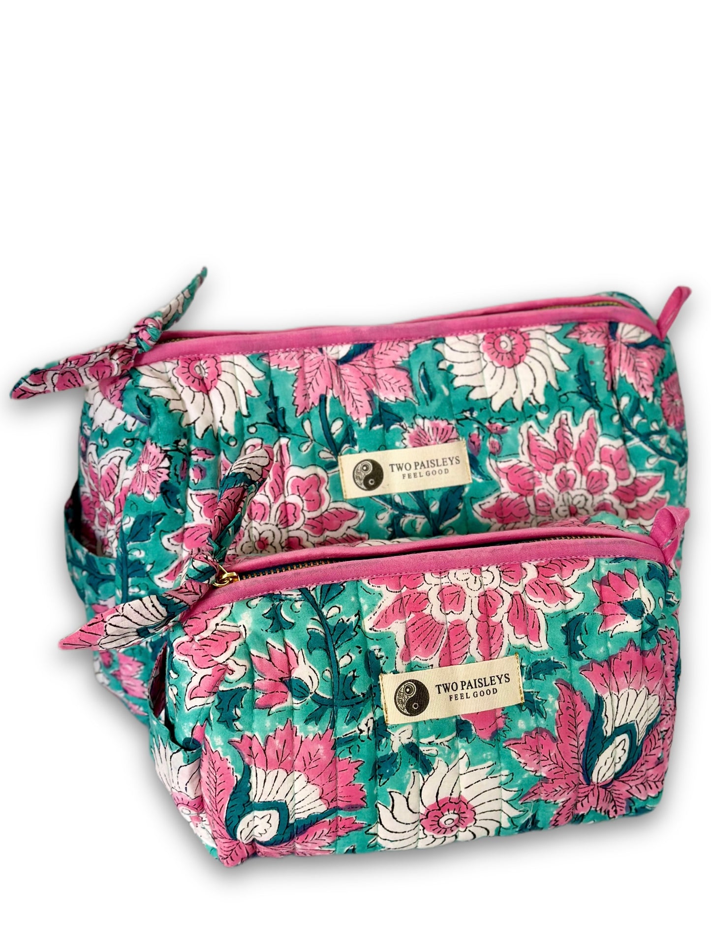 Garden of Eden Floral Quilted Wash Bag