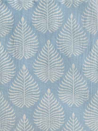 Cloud Fern - BlockPrinted Sewing Craft Cotton Fabric