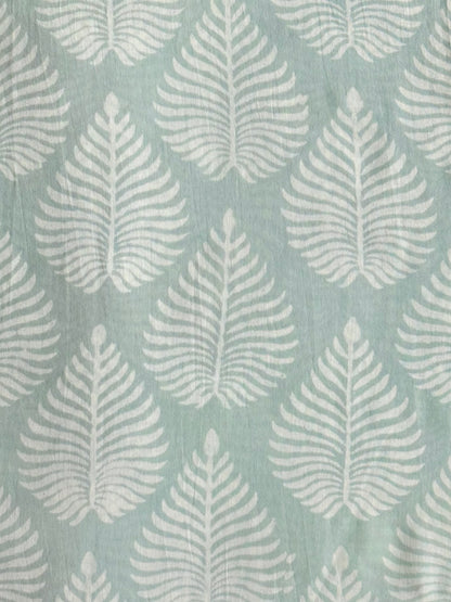 Cloud Fern - BlockPrinted Sewing Craft Cotton Fabric