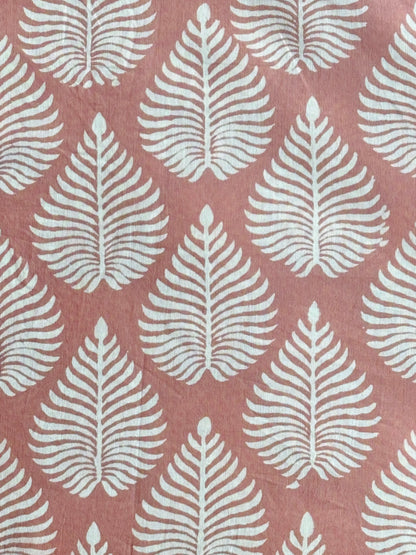 Cloud Fern - BlockPrinted Sewing Craft Cotton Fabric