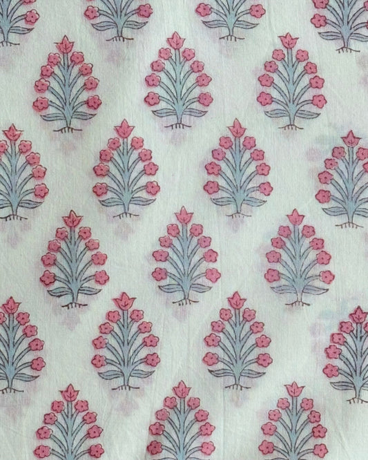 Pink Petals Dress Making Sewing Craft Cotton Fabric