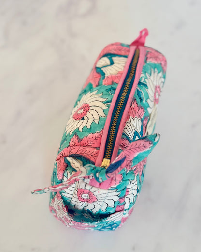 Topshot of the Garden Of Eden Makeup Bag 