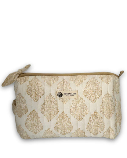 Front View of the Henna Tattoo Quilted Toiletry Bag