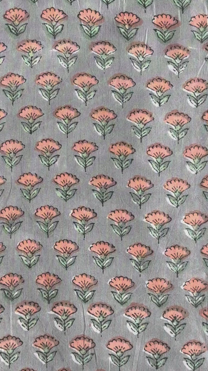 Apricot Grove Buti Cotton Block Print Sewing Craft Fabric